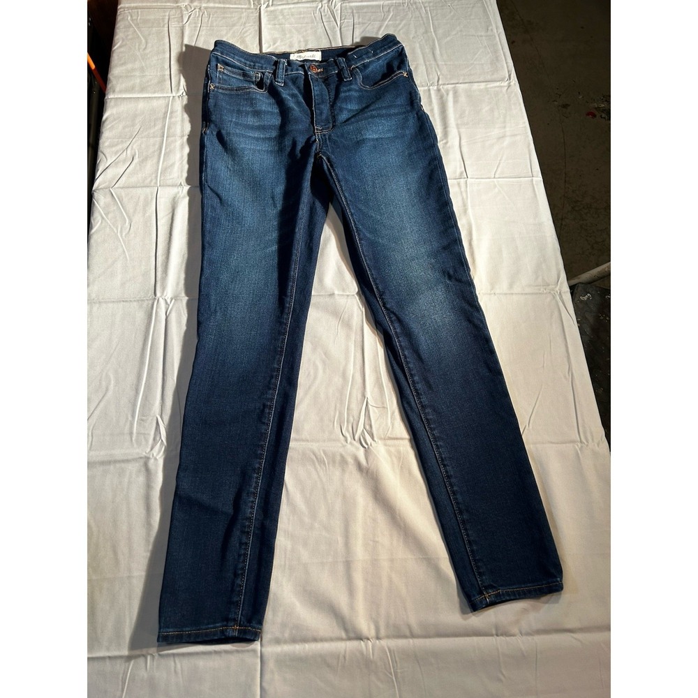 Madewell Jeans Womens 27 Mid Rise Skinny Dark Wash Stretch Denim Casual